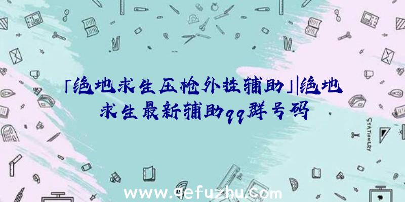 「绝地求生压枪外挂辅助」|绝地求生最新辅助qq群号码